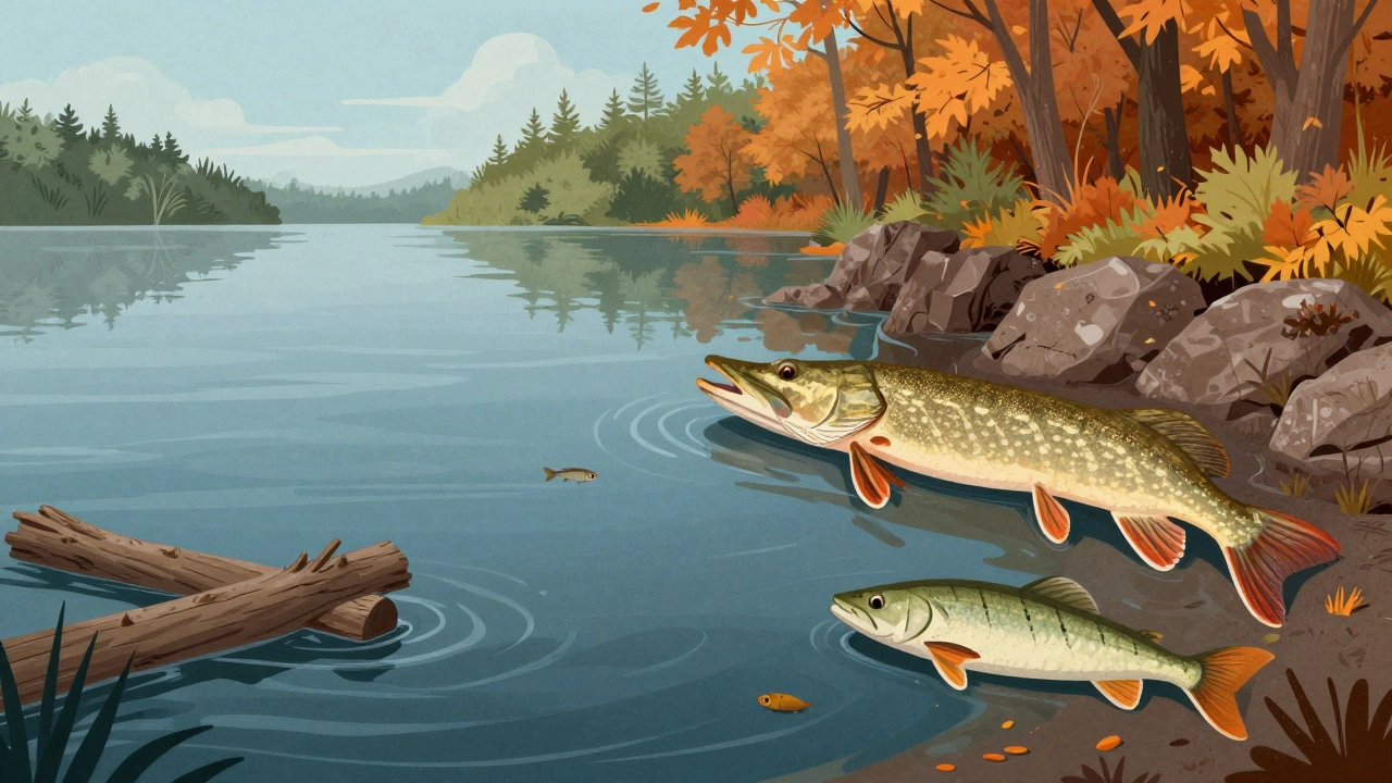 Сезонная смена: весенняя рыбалка с живцом и осенняя с искусственной приманкой.