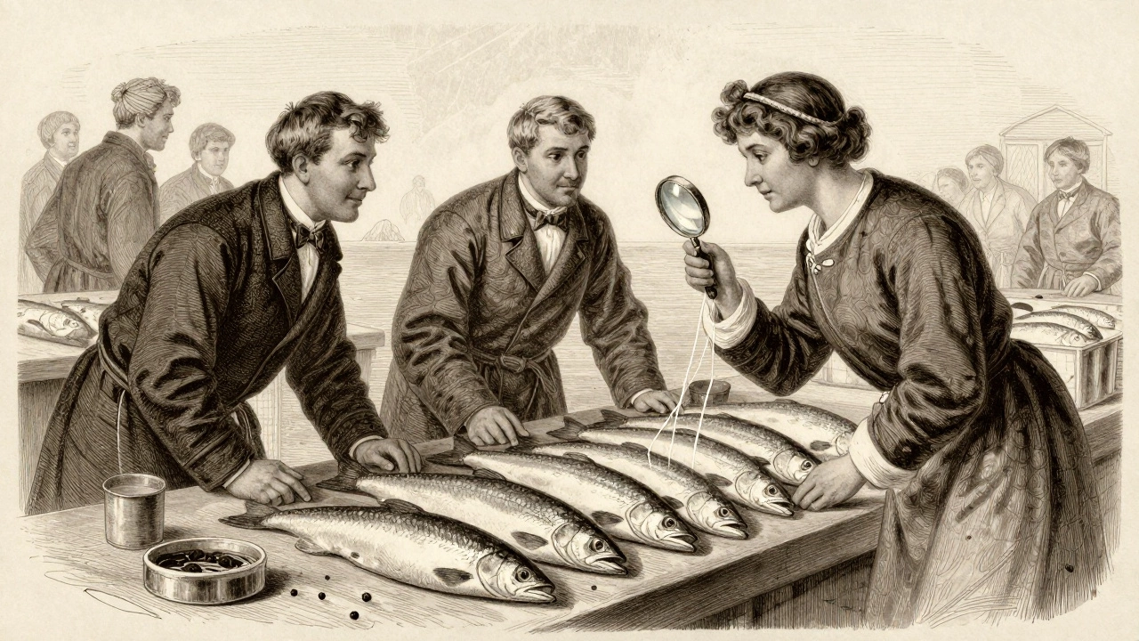 Рыбный рынок во Владивостоке с рыбой, заражённой паразитами