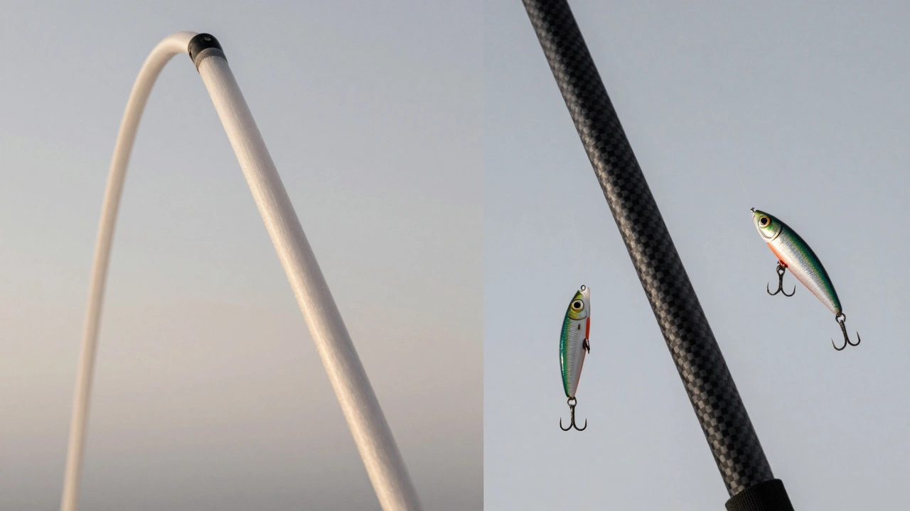 Сравнение гибкой стеклопластиковой и жесткой карбоновой зимней удочки