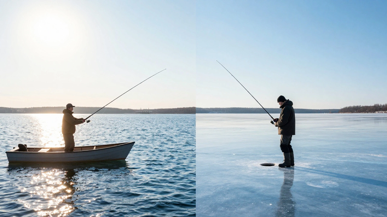 Зимняя рыбалка vs летняя: главные отличия, снасти и тактика